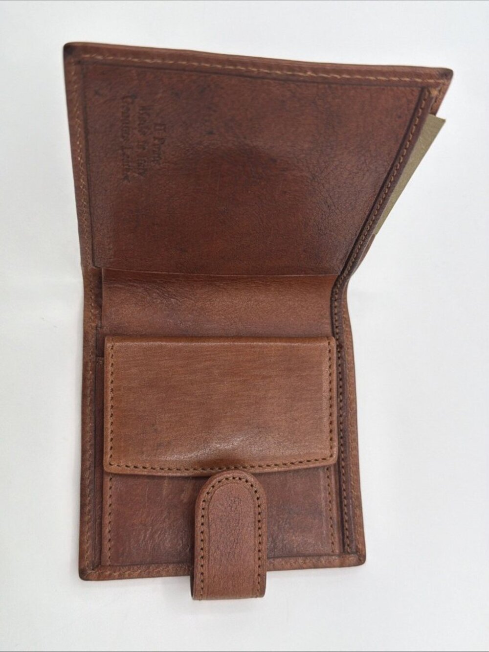 The Bridge Italian Leather Bi-fold Wallet, Brown, NWT - Picture 4 of 12